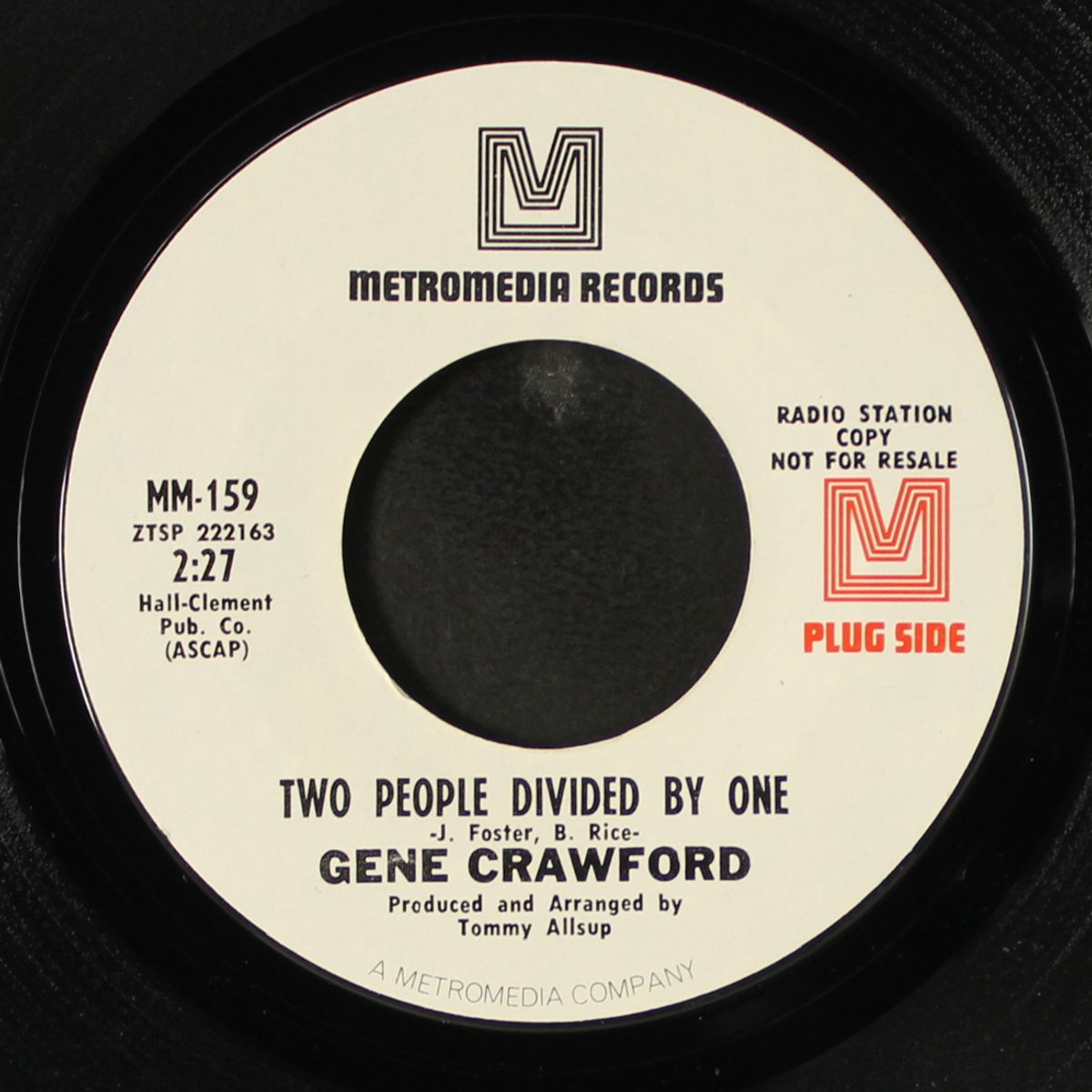 two people divided by one / send the prettiest girl by GENE CRAWFORD