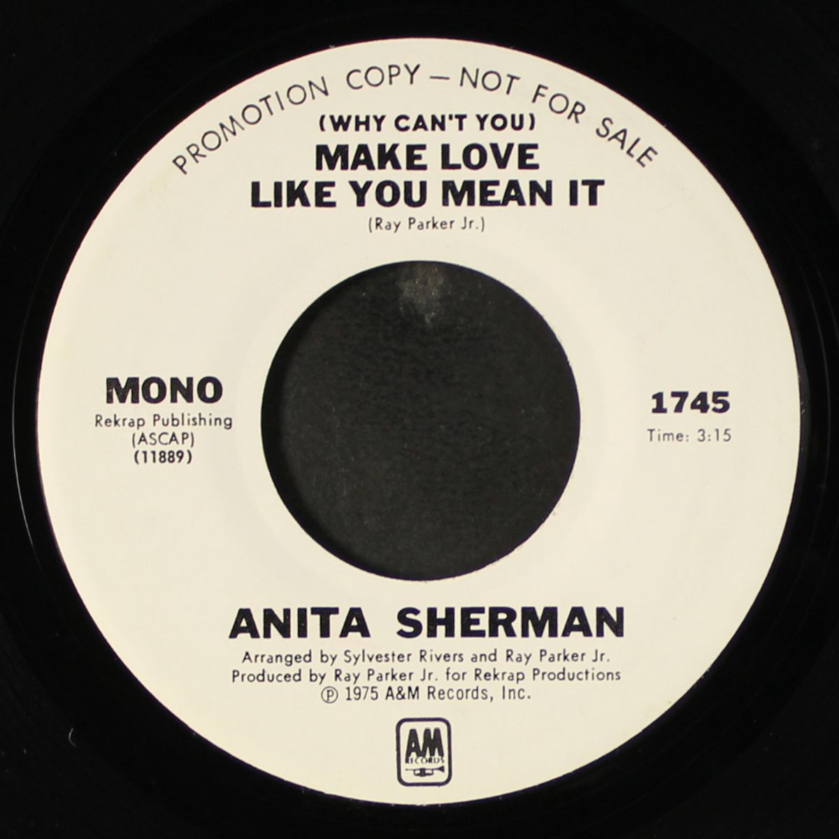 why can't you make love like you mean it / mono by ANITA SHERMAN