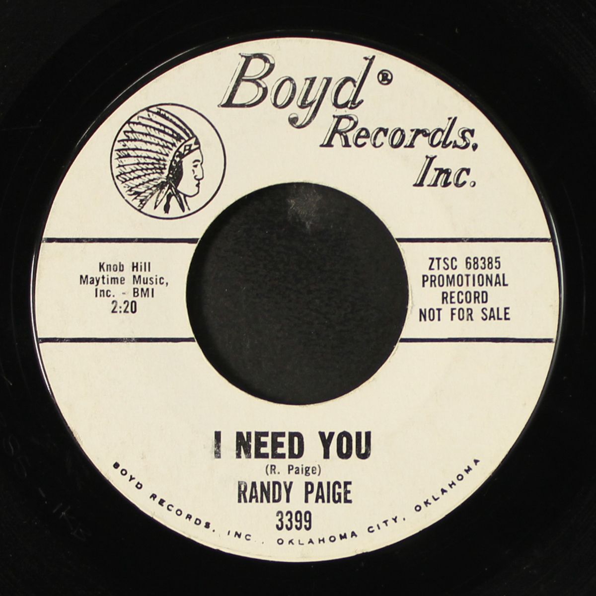 sweet words and tender kisses / i need you by RANDY PAIGE