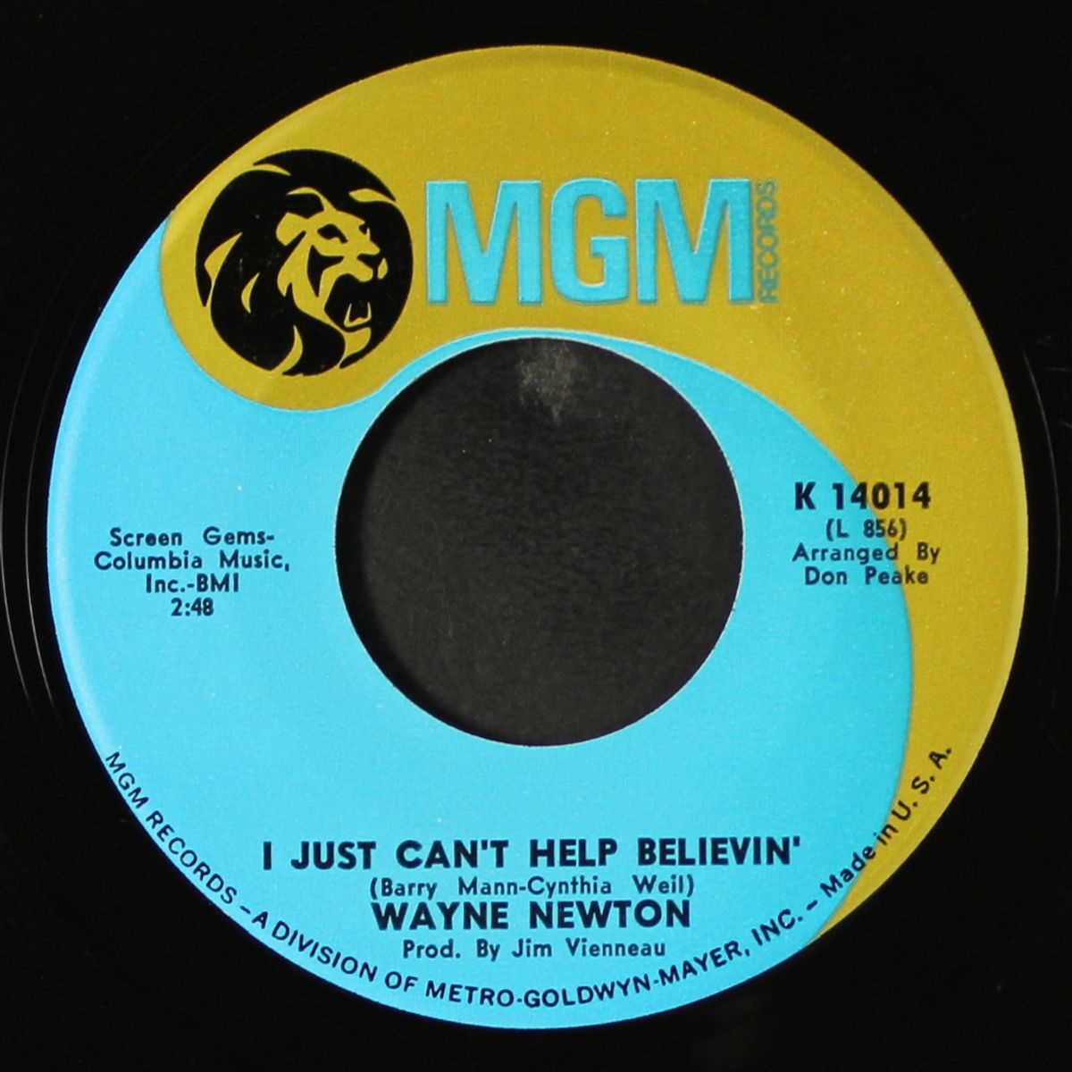 husbands & wives / i just can't help believing by WAYNE NEWTON