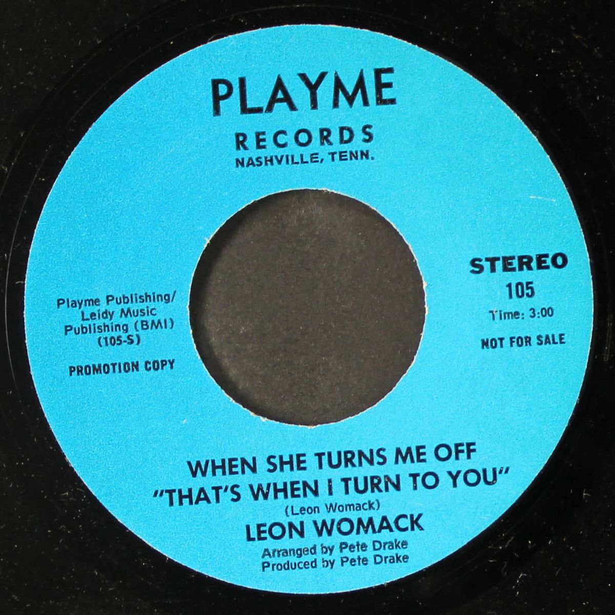 when she turns me off, that's when i turn to you / mono by LEON WOMACK