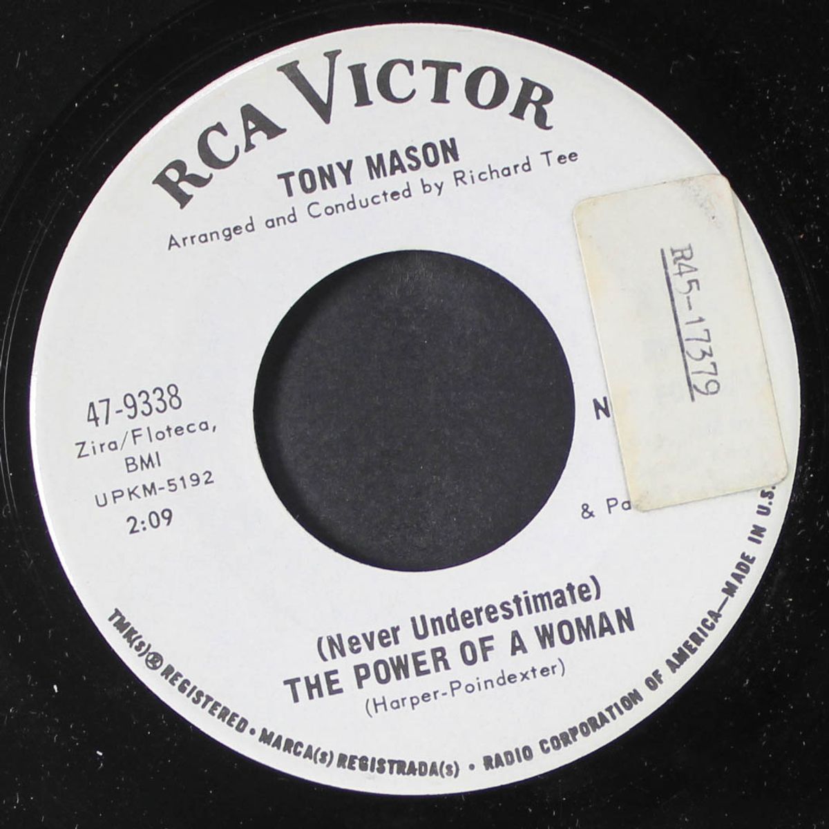groove city / the power of a woman by TONY MASON