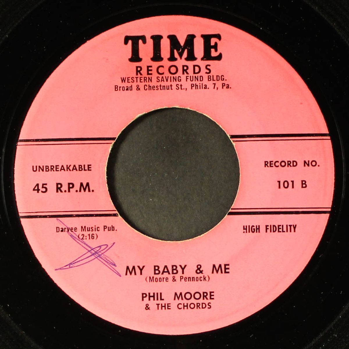 my baby & me / little angel by PHIL MOORE & CHORDS