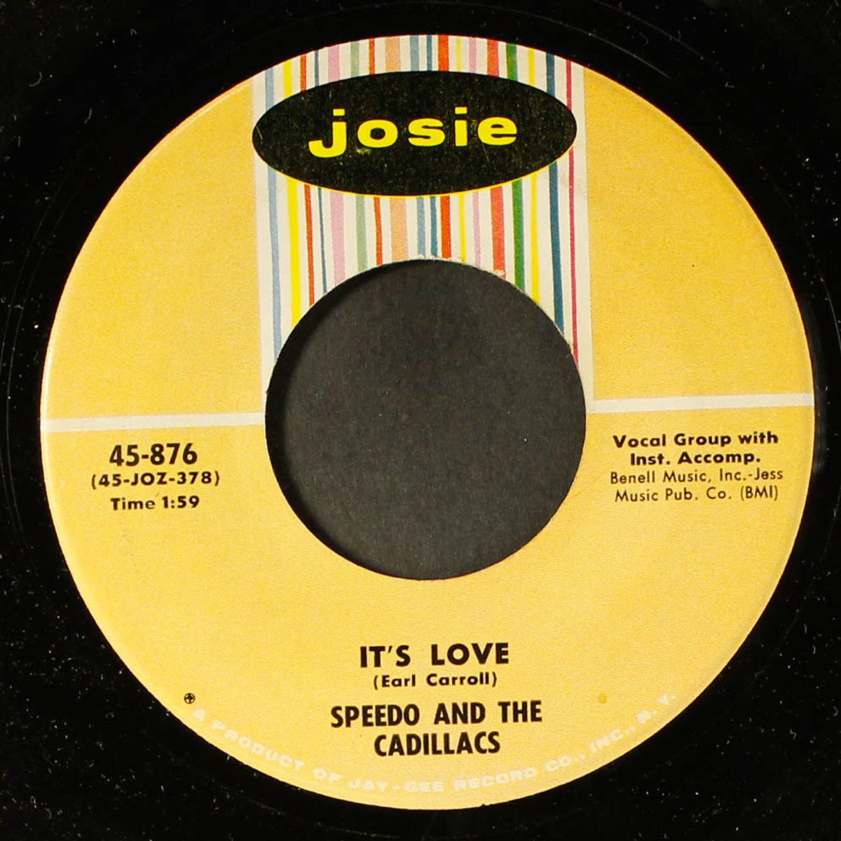 tell me today / it's love by SPEEDO & CADILLACS