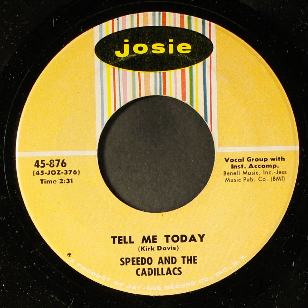 tell me today / it's love by SPEEDO & CADILLACS