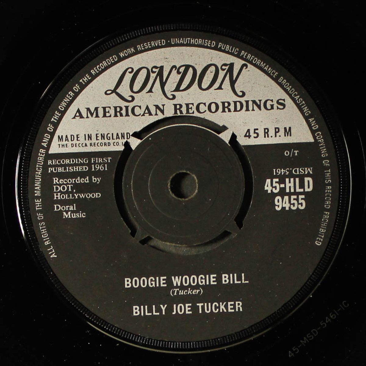 boogie woogie bill / mail train by BILLY JOE TUCKER