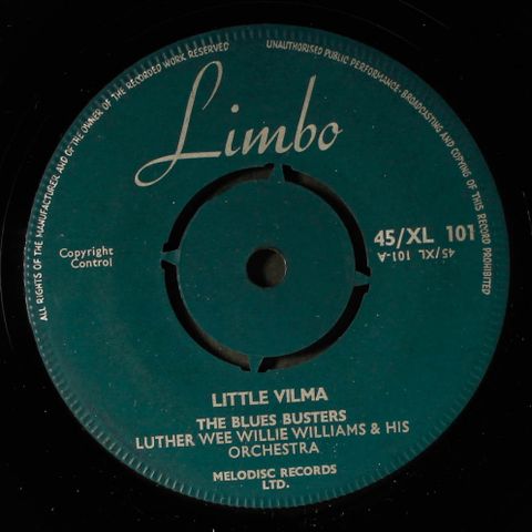 BLUES BUSTERS, LUTHER WEE WILLIE WILLIAMS