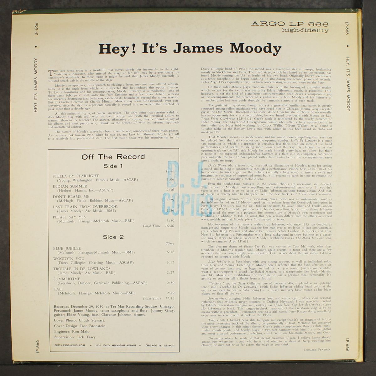 hey! it's by JAMES MOODY