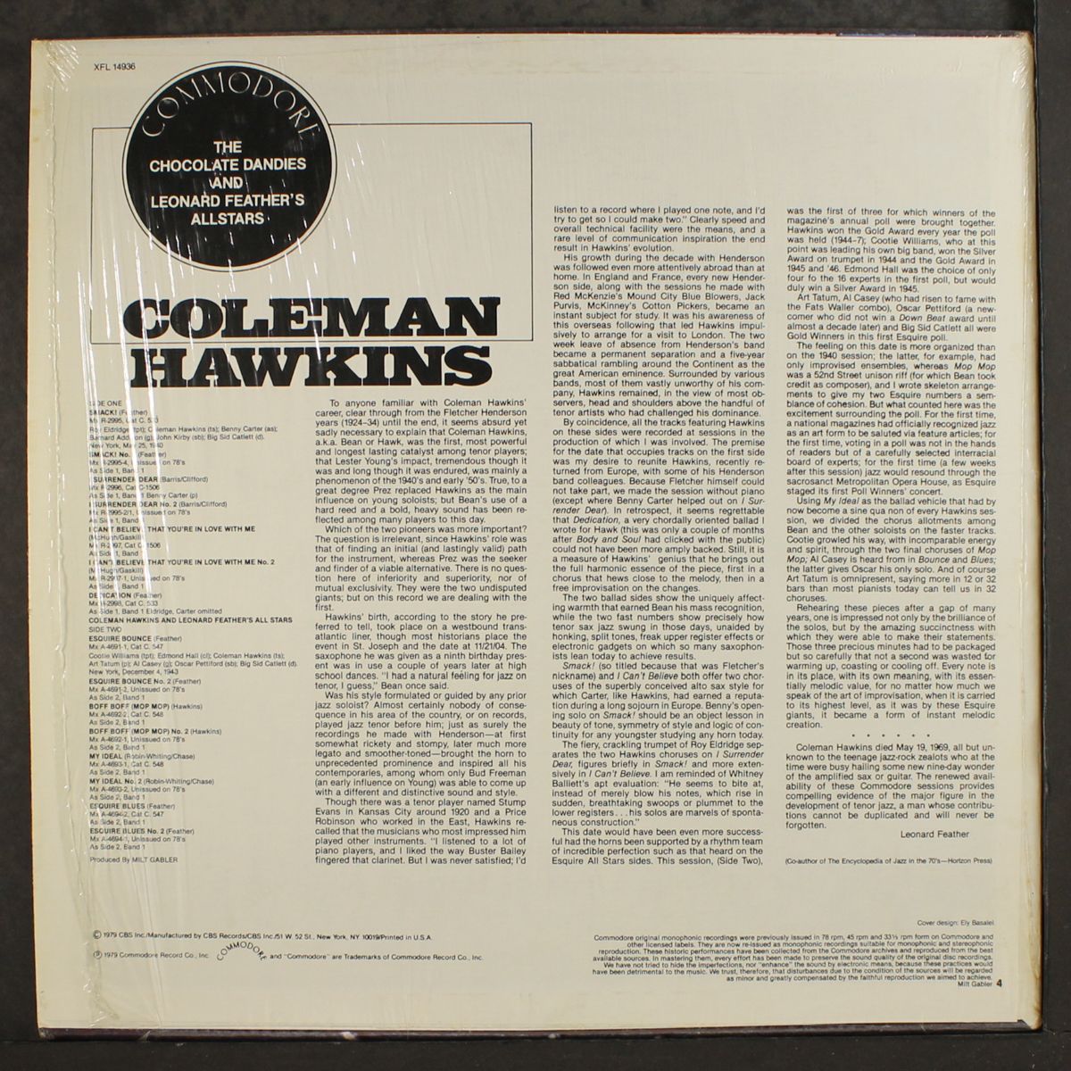 coleman hawkins by COLEMAN HAWKINS