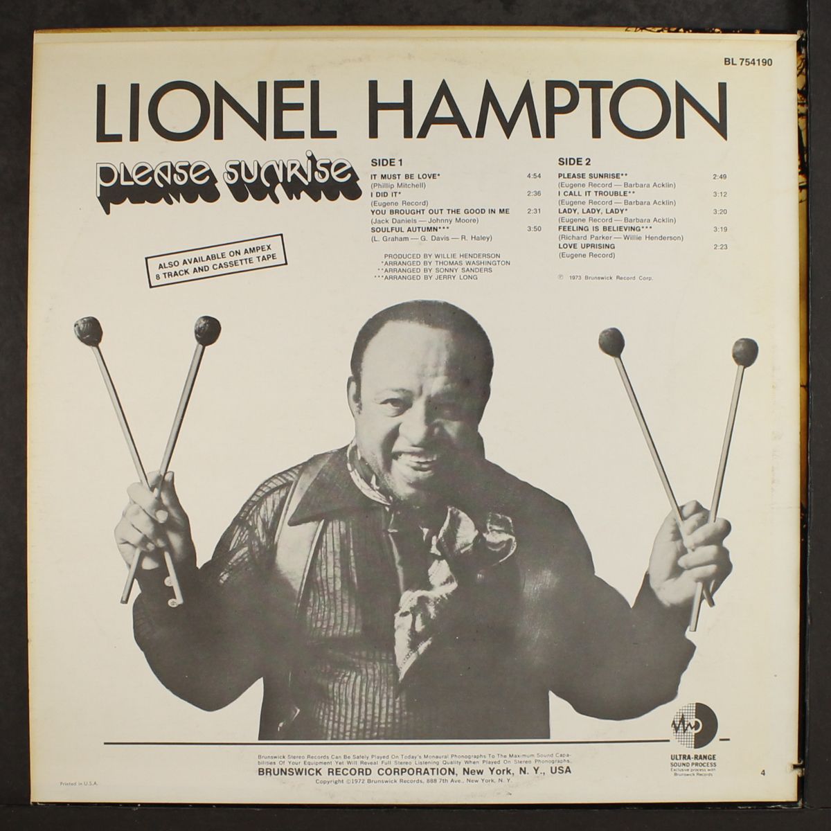 please sunrise by LIONEL HAMPTON
