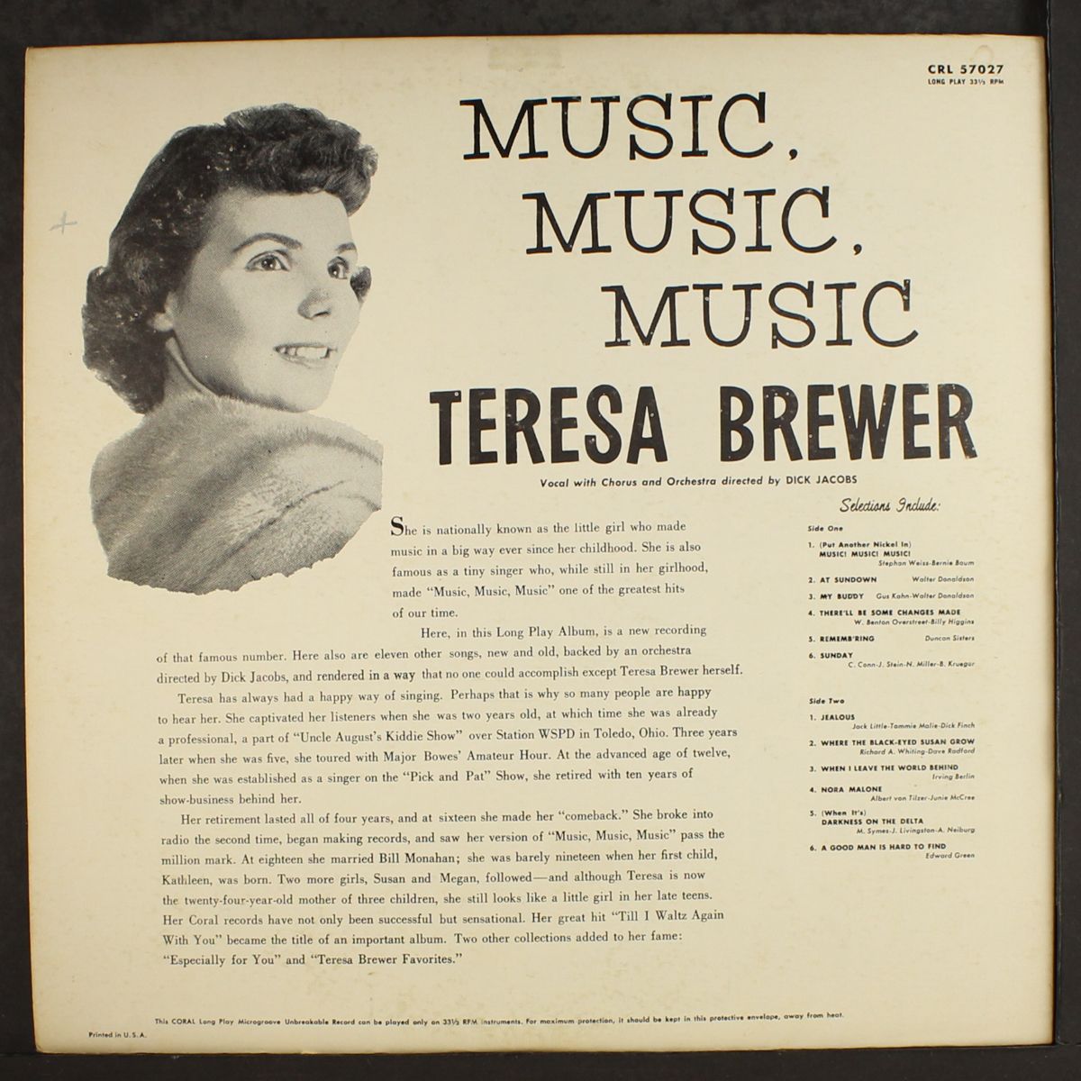 music music music by TERESA BREWER