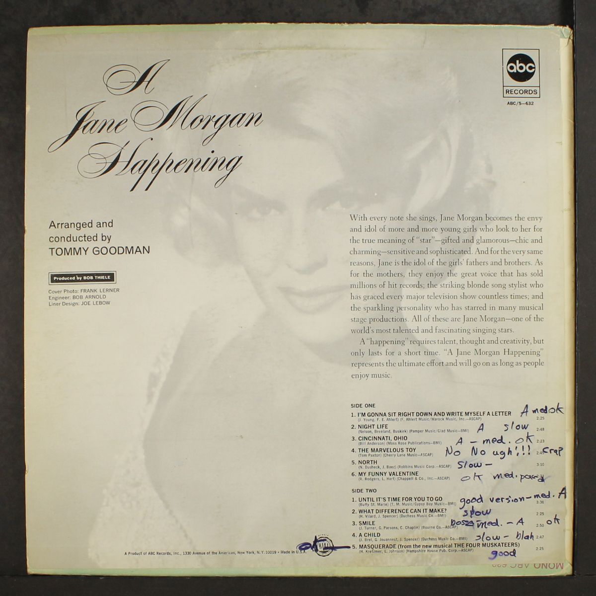 a happening by JANE MORGAN
