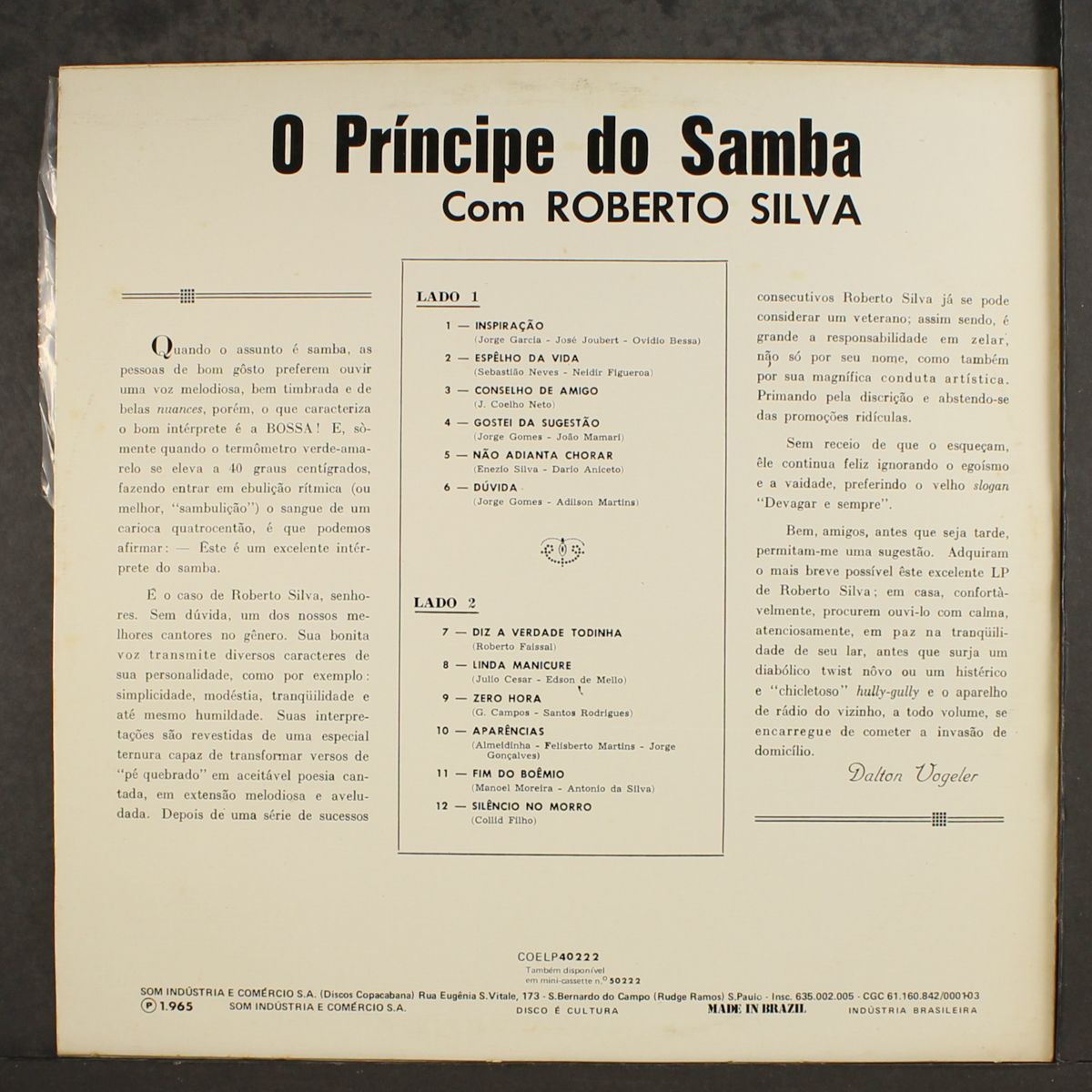 o principe do samba by ROBERTO SILVA