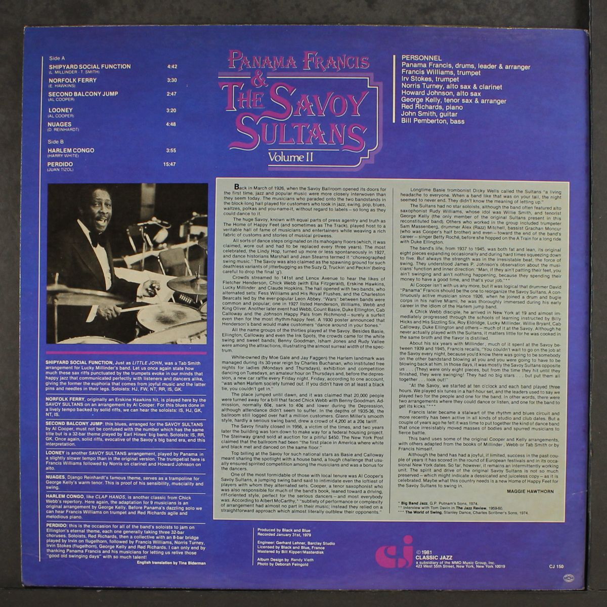 & the savoy sultans, vol.2 by PANAMA FRANCIS