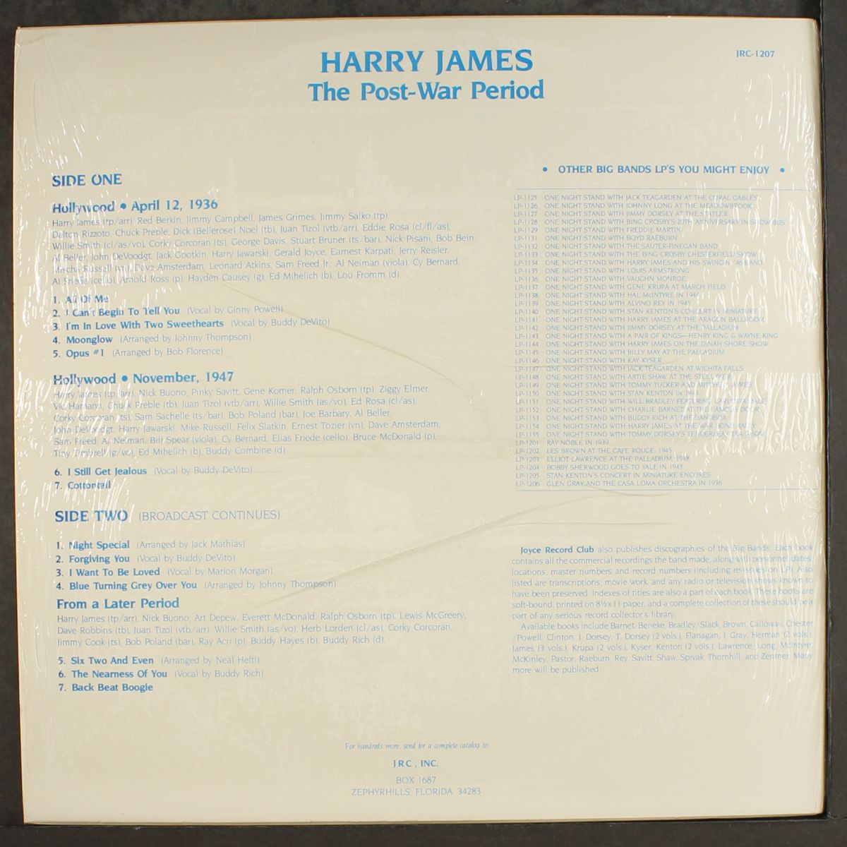 the post-war period by HARRY JAMES