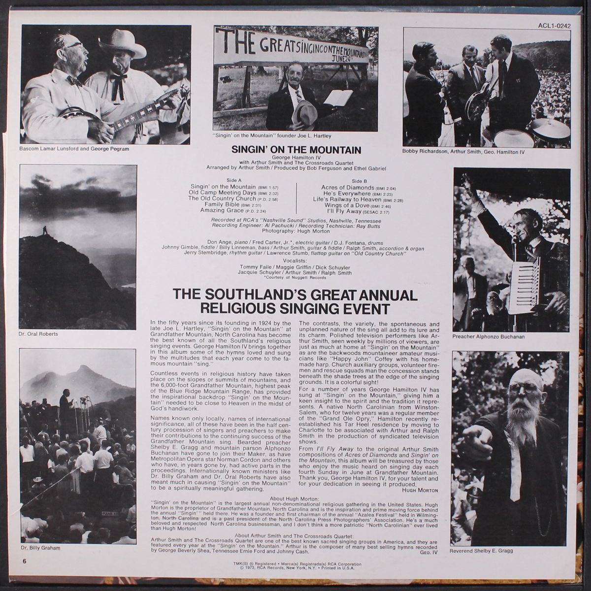 singin' on the mountain by GEORGE HAMILTON IV