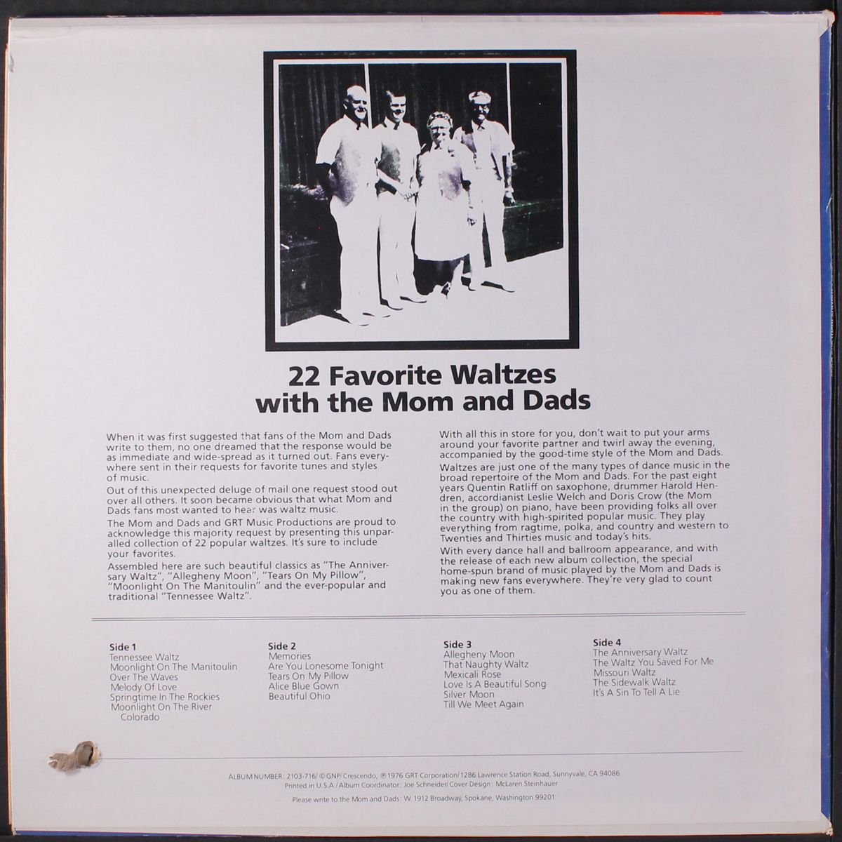 22 favorite waltzes by MOM & DADS