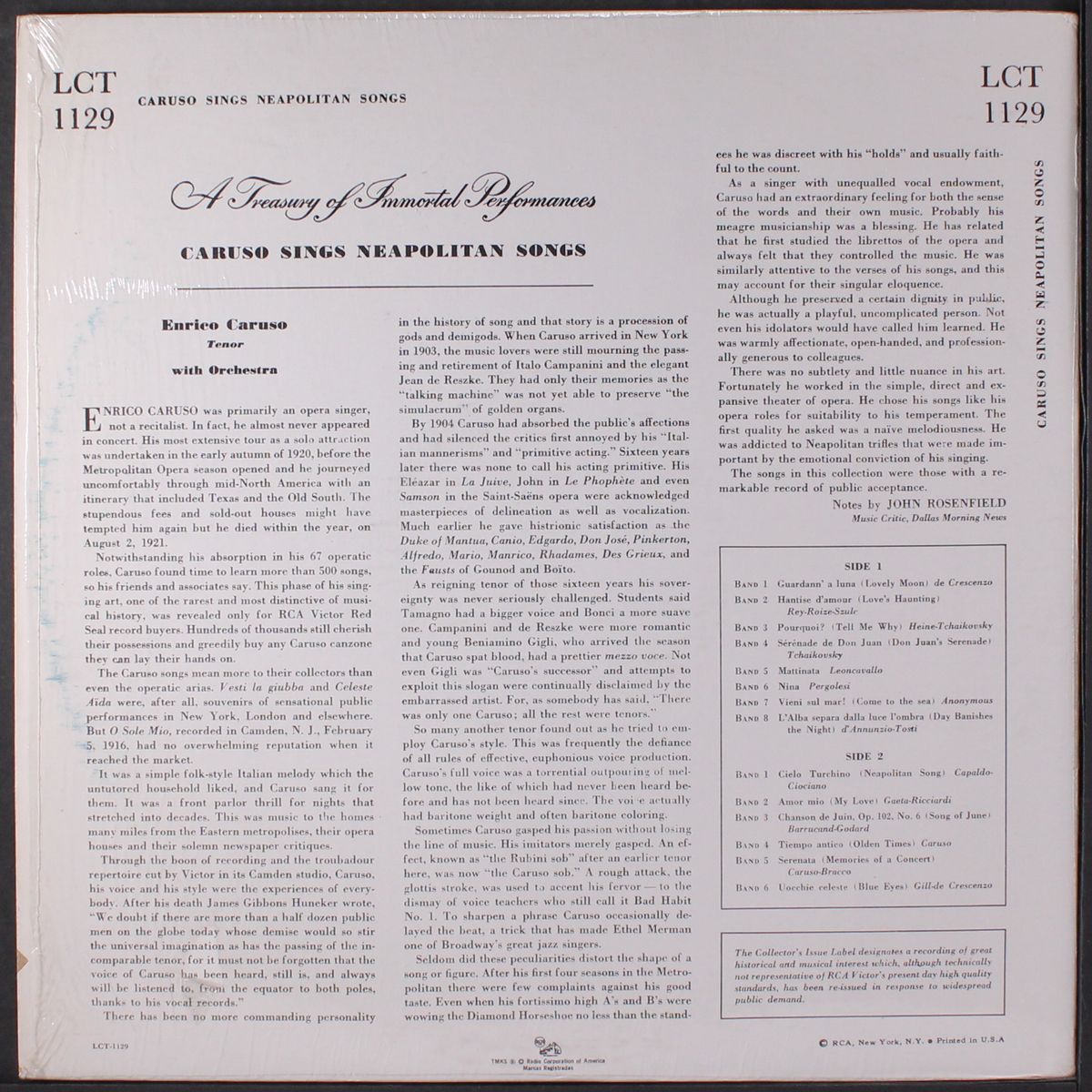 in neapolitan songs by ENRICO CARUSO