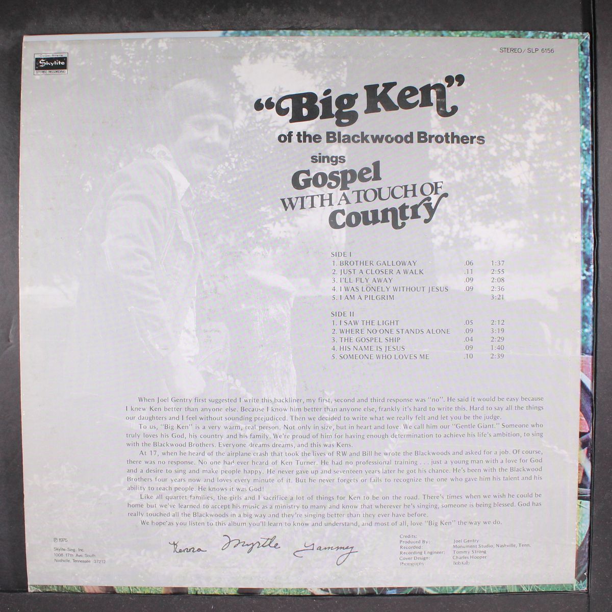 big ken of the blackwood brothers by KEN TURNER