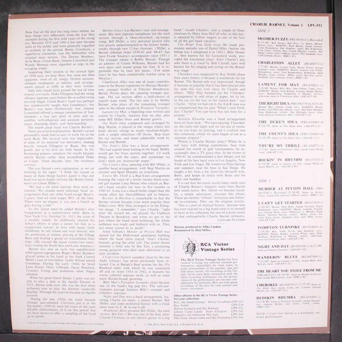 charlie barnet, vol. 1 by CHARLIE BARNET