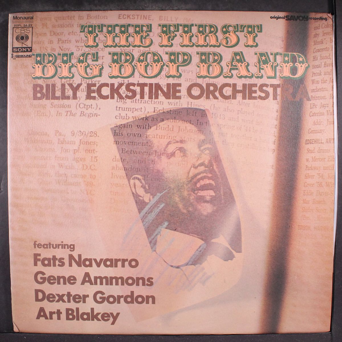 the first big bop band by BILLY ECKSTINE