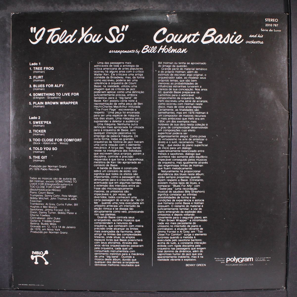 i told you so by COUNT BASIE