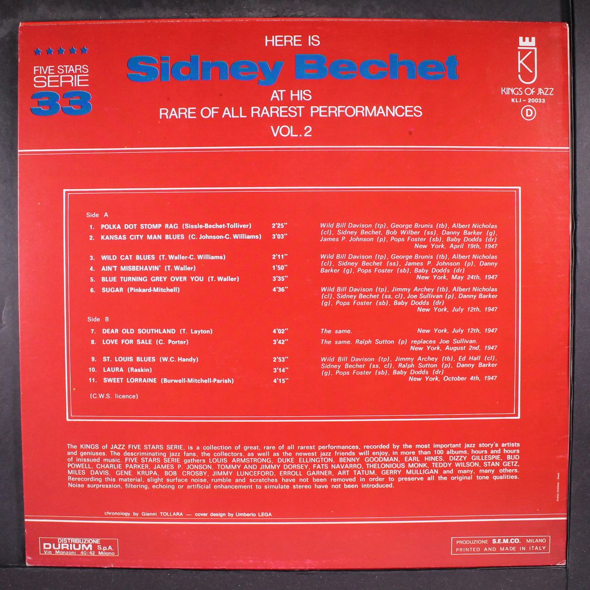 here is vol. 2 by SIDNEY BECHET