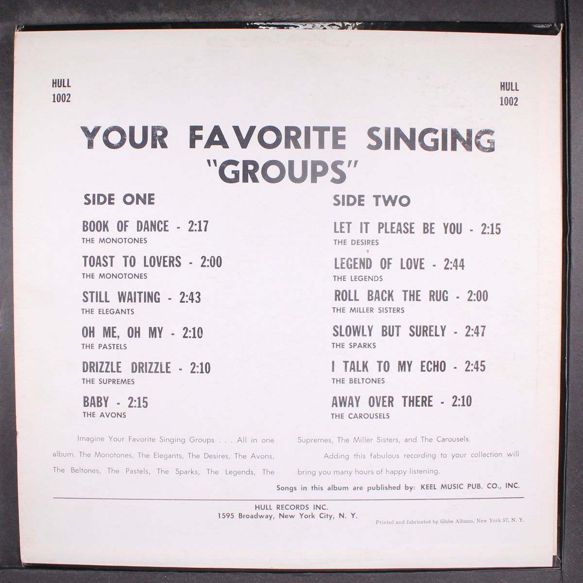 your favorite singing groups by VARIOUS