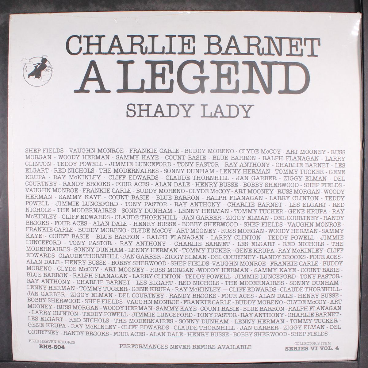 a legend, shady lady by CHARLIE BARNET