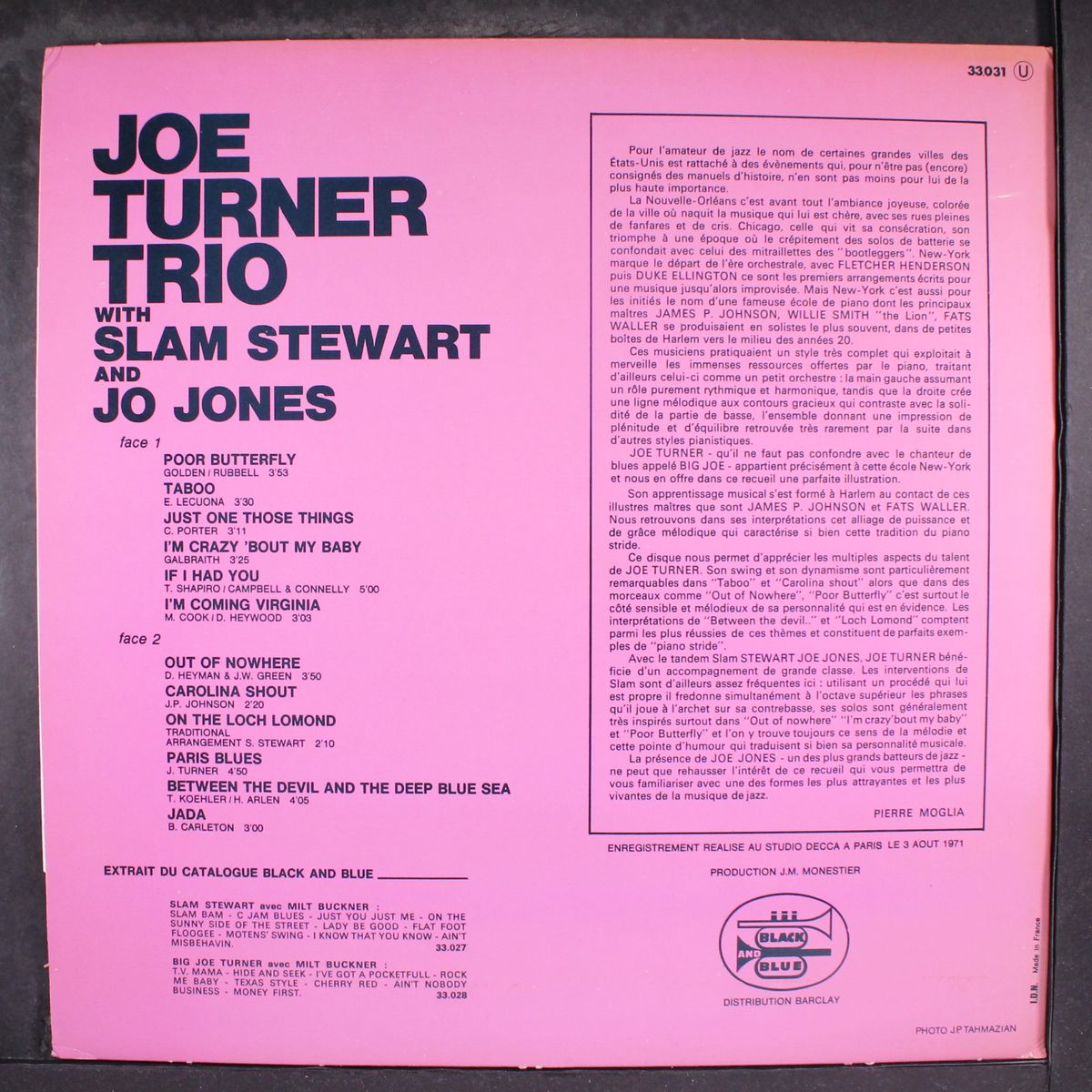 with slam stewart and jo jones by JOE TURNER