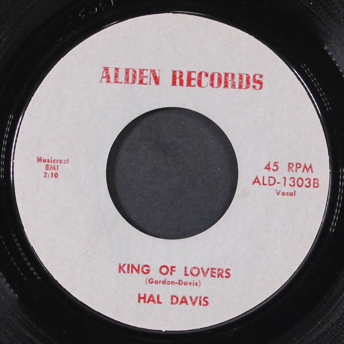 i love you truly / king of lovers by HAL DAVIS & GROUP