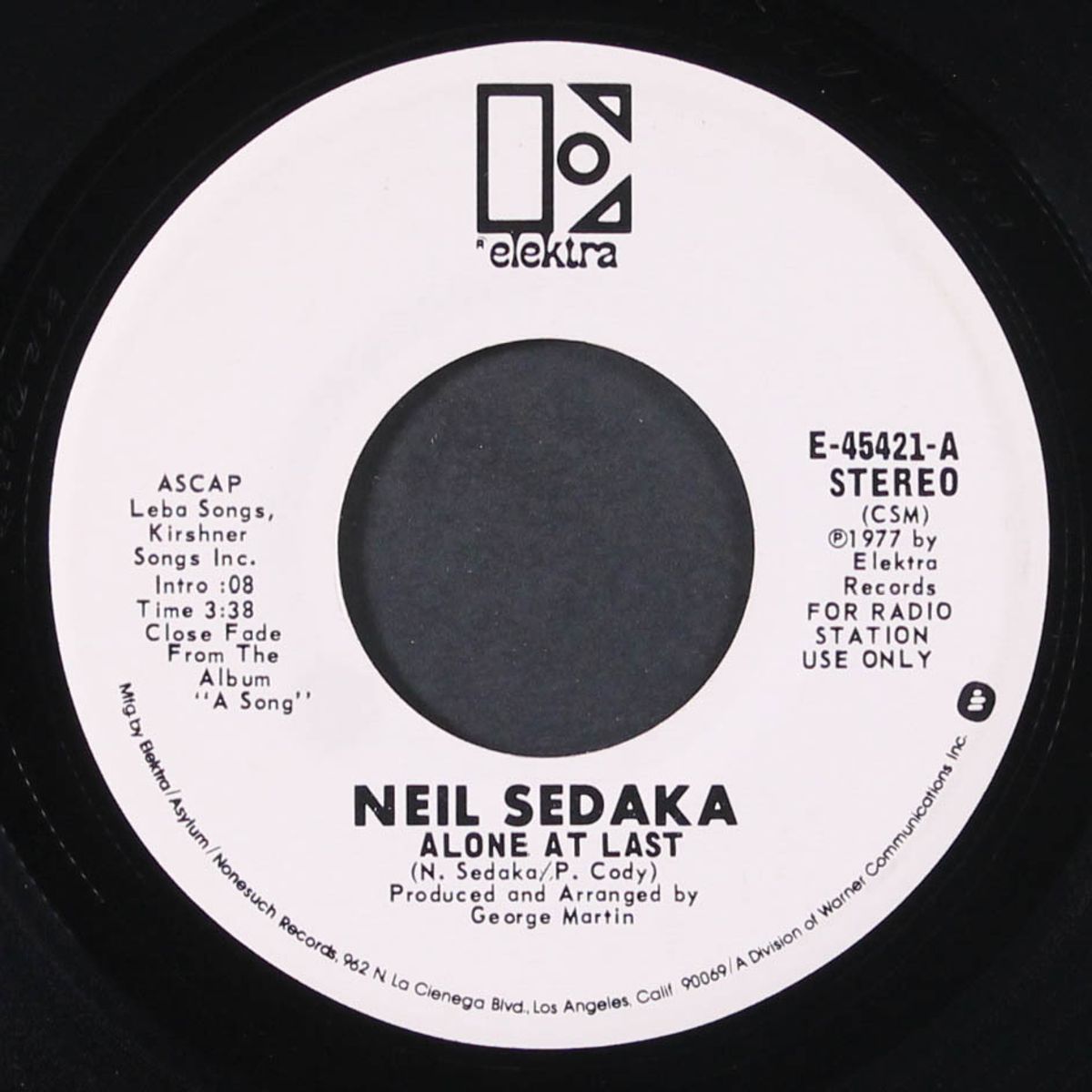 alone at last / mono by NEIL SEDAKA