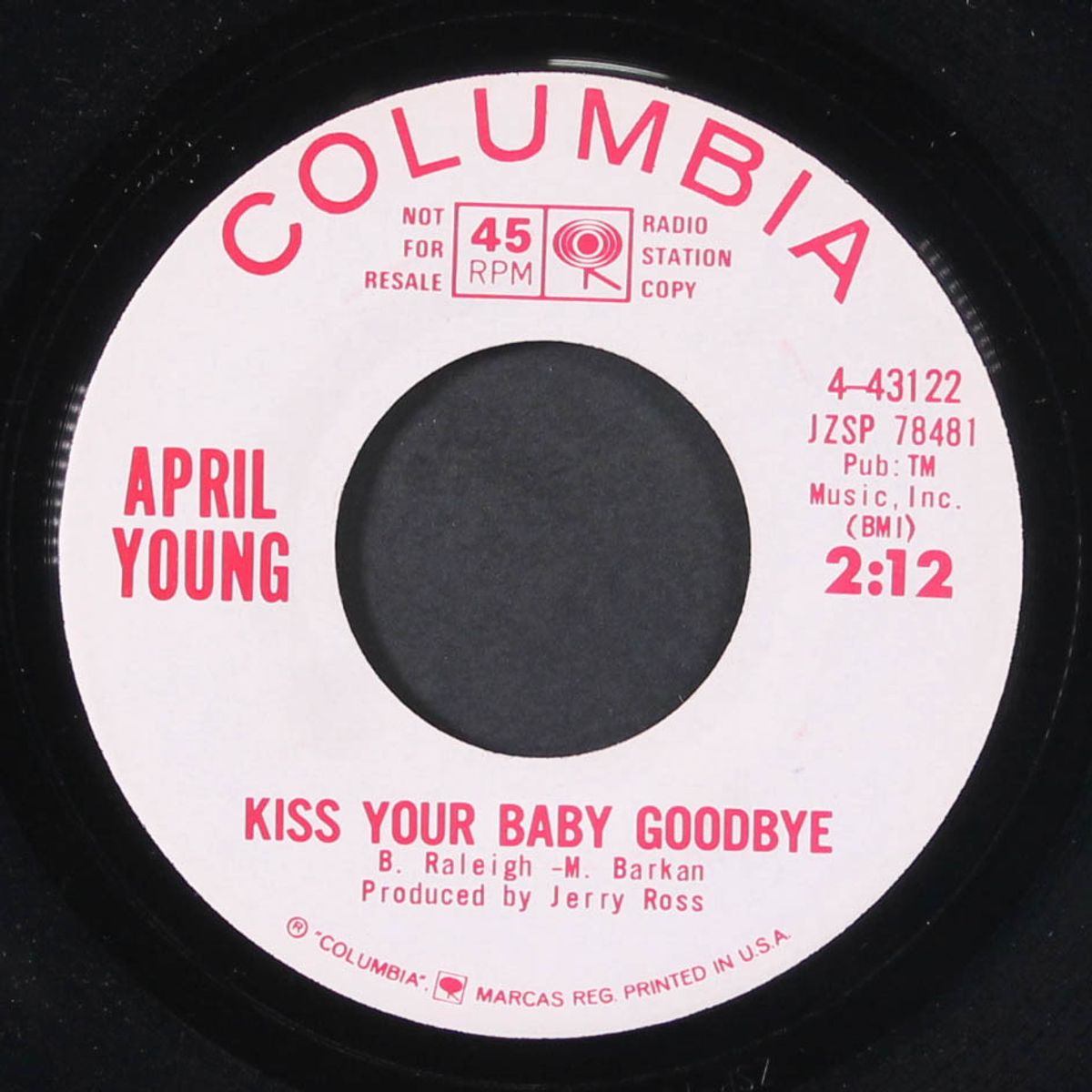 to be loved by you / kiss your baby goodbye by APRIL YOUNG
