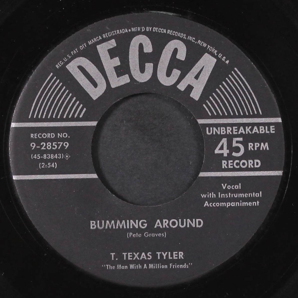 jealous love / bumming around by T. TEXAS TYLER
