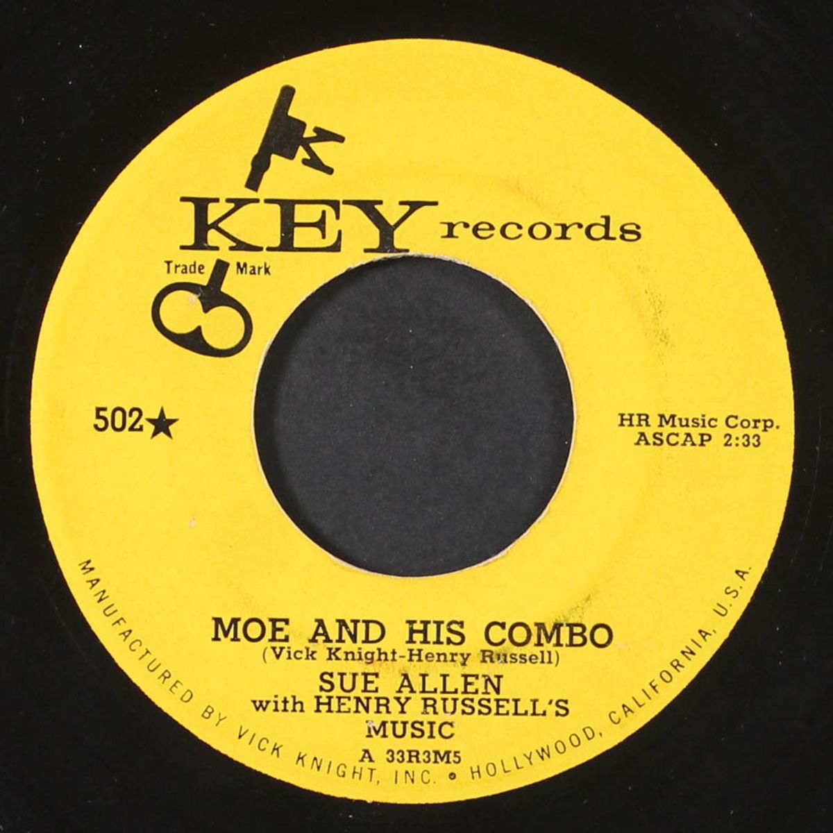 dear mr. dee-jay / moe and his combo by SUE ALLEN