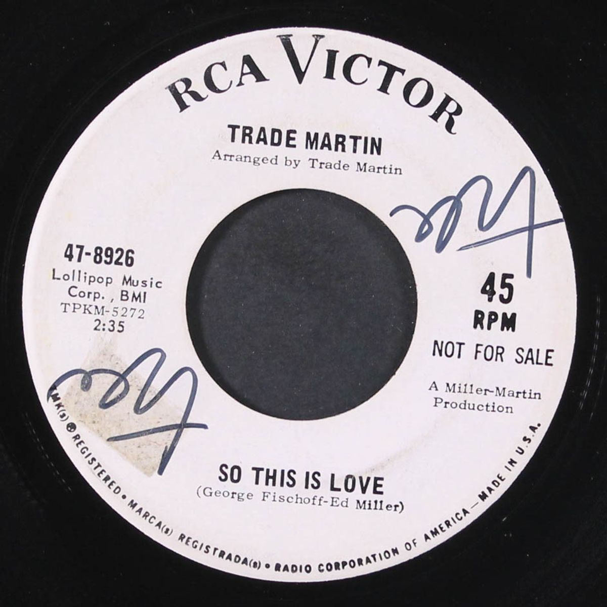 work song / so this is love by TRADE MARTIN