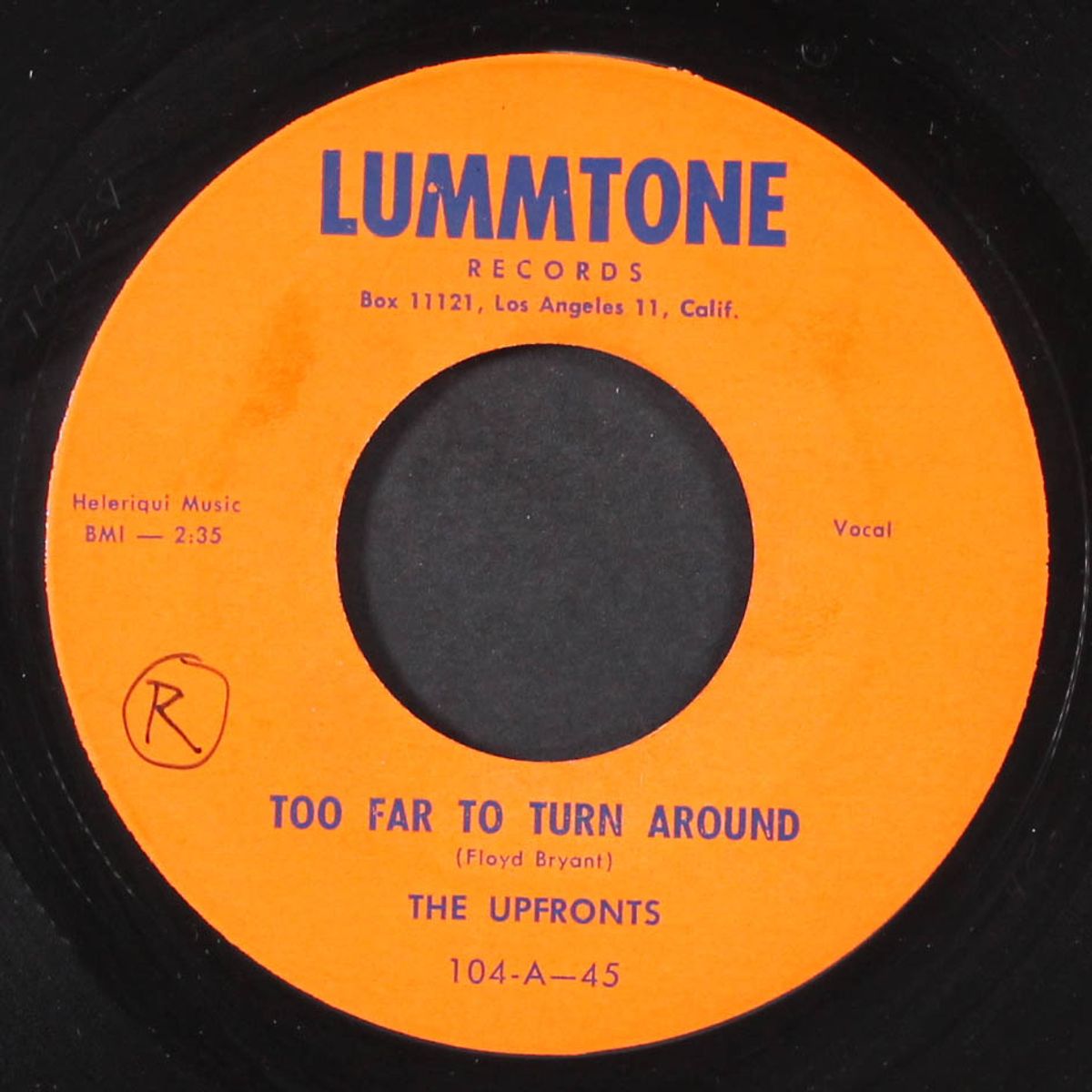 too far to turn around / married jive by UPFRONTS