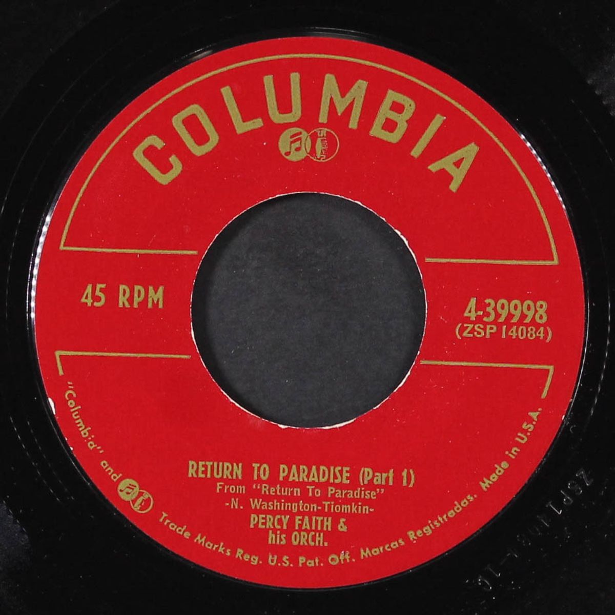return to paradise by PERCY FAITH