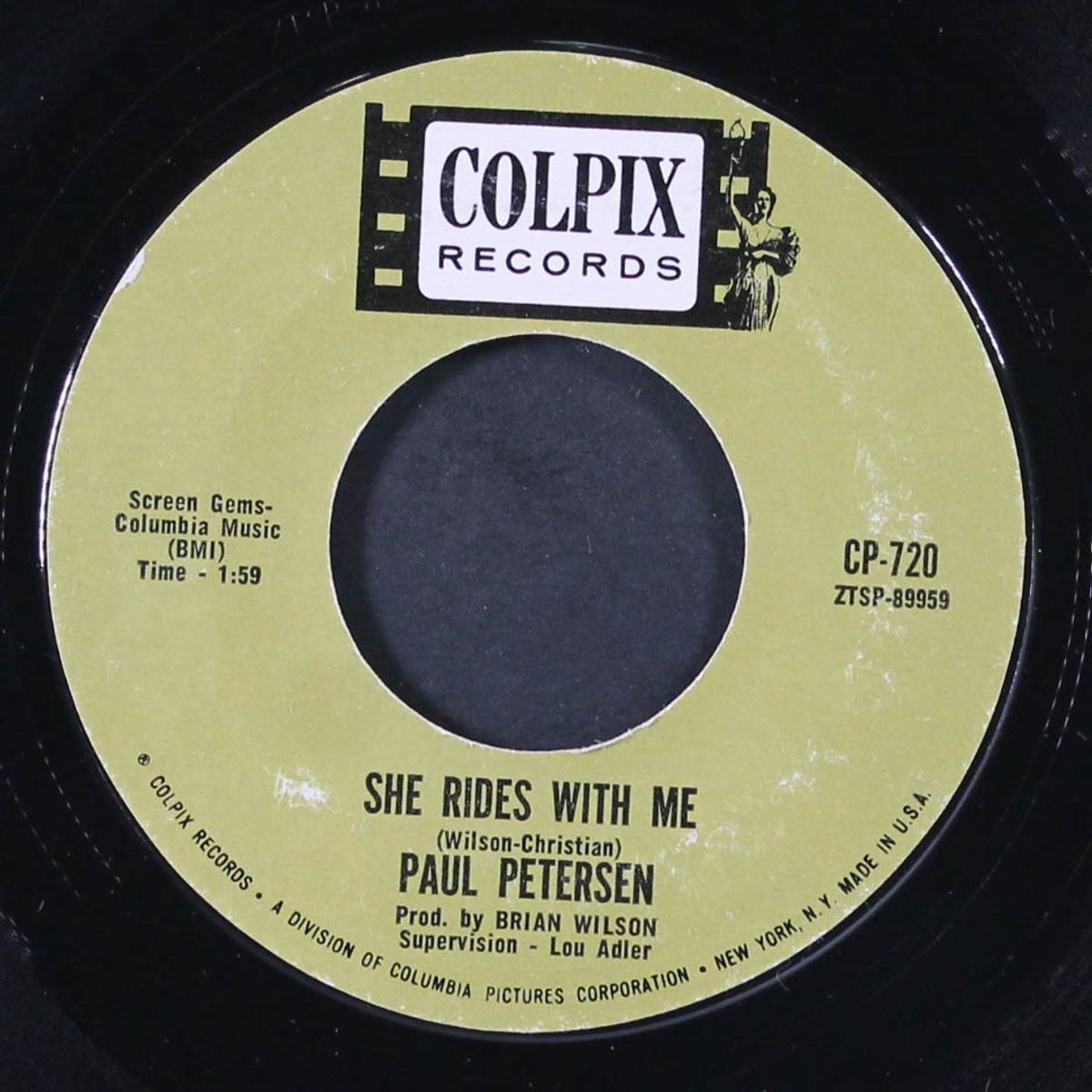 poorest boy in town / she rides with me by PAUL PETERSEN