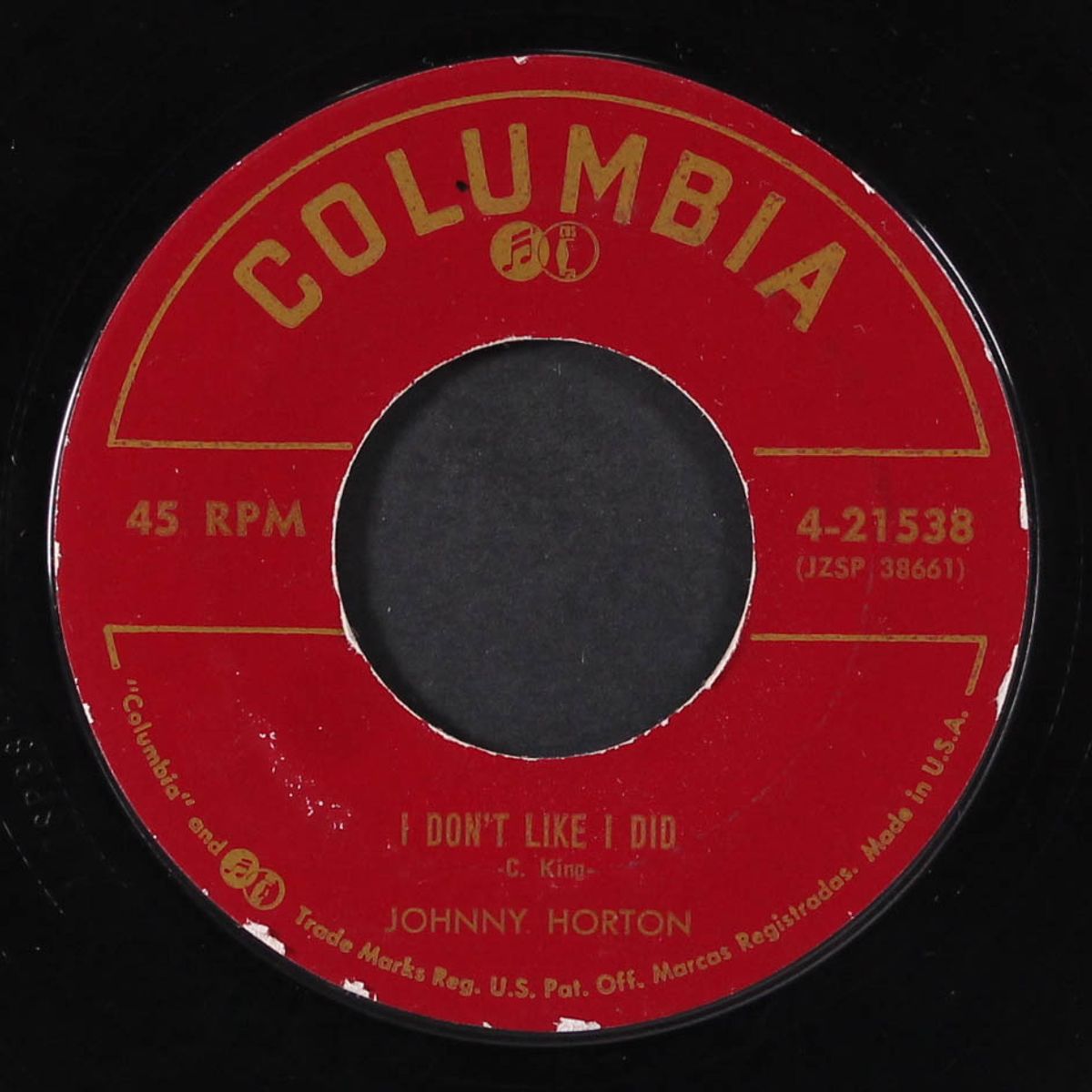 i'm a one woman man / i don't like i did by JOHNNY HORTON