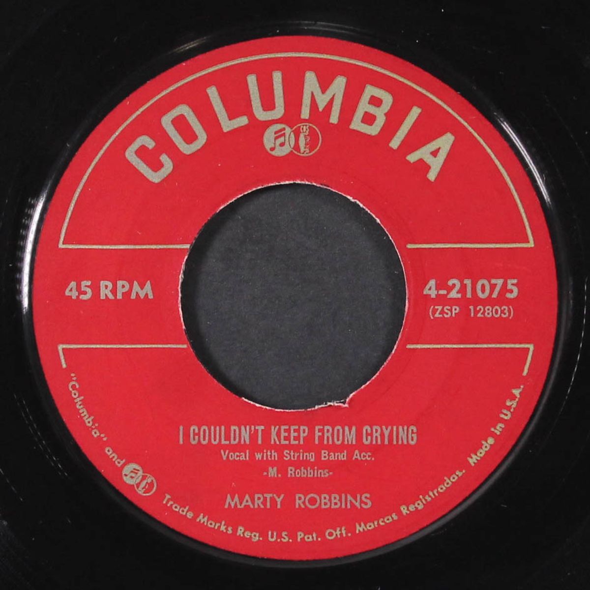 i couldn't keep from crying / after you leave by MARTY ROBBINS