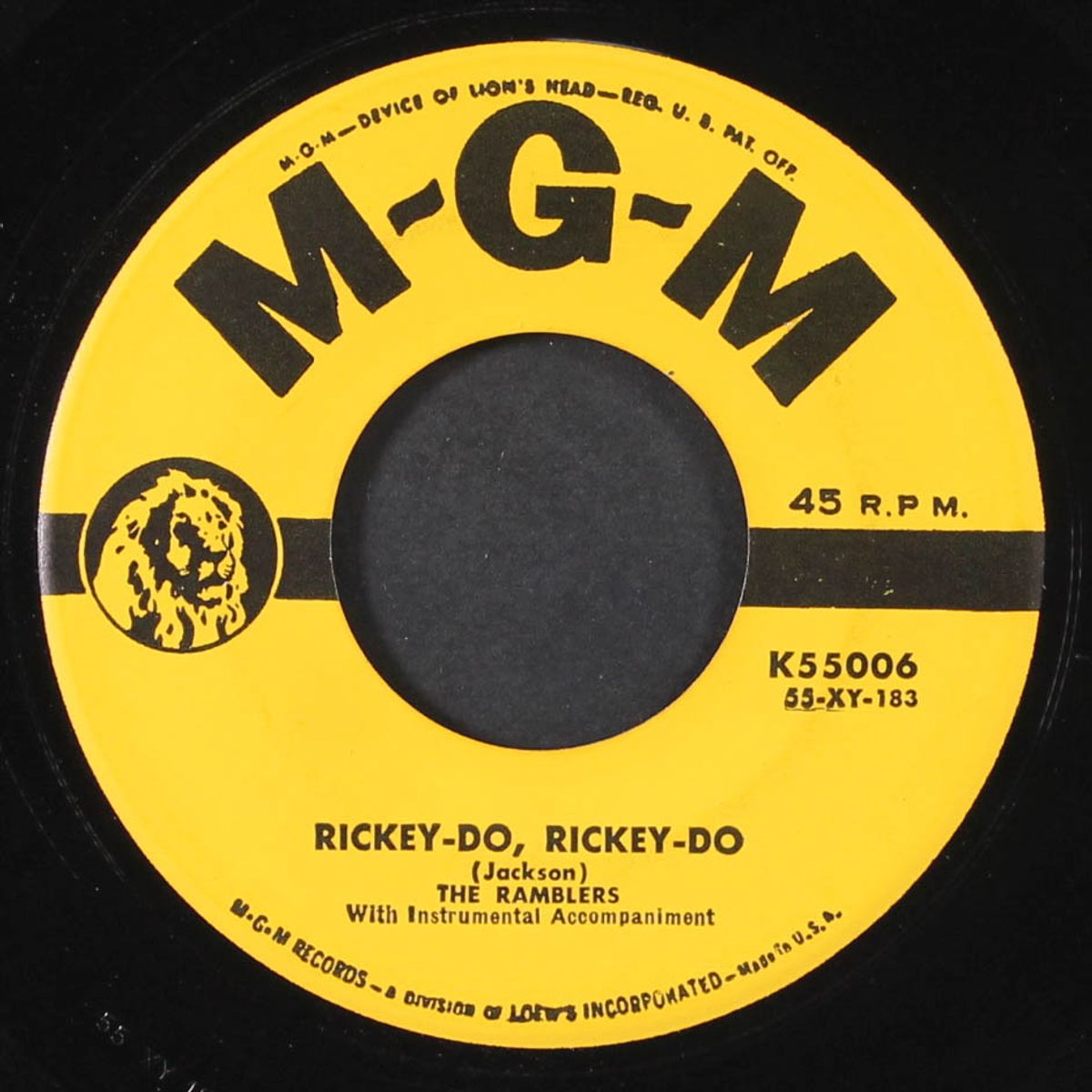 bad girl / rickey-do, rickey-do by RAMBLERS