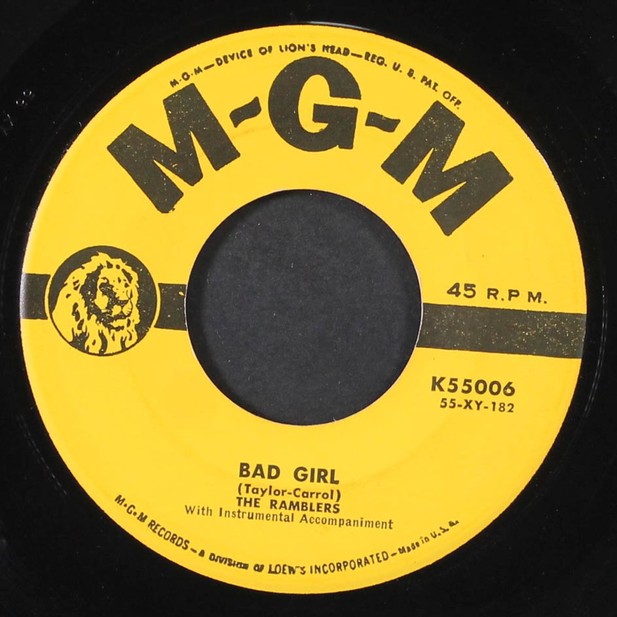 bad girl / rickey-do, rickey-do by RAMBLERS