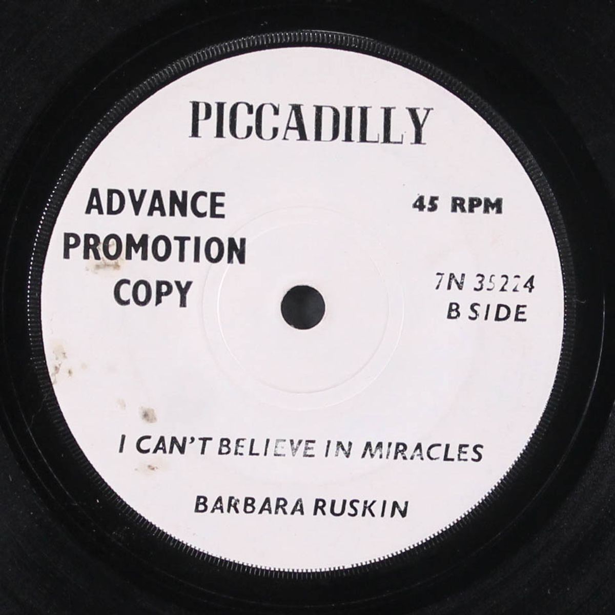 halfway to paradise / i can't believe in miracles by BARBARA RUSKIN