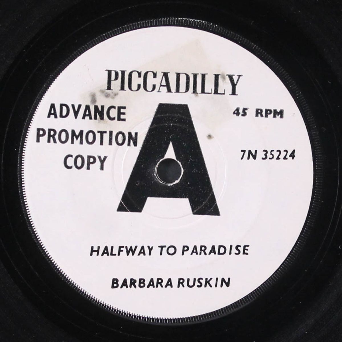 halfway to paradise / i can't believe in miracles by BARBARA RUSKIN