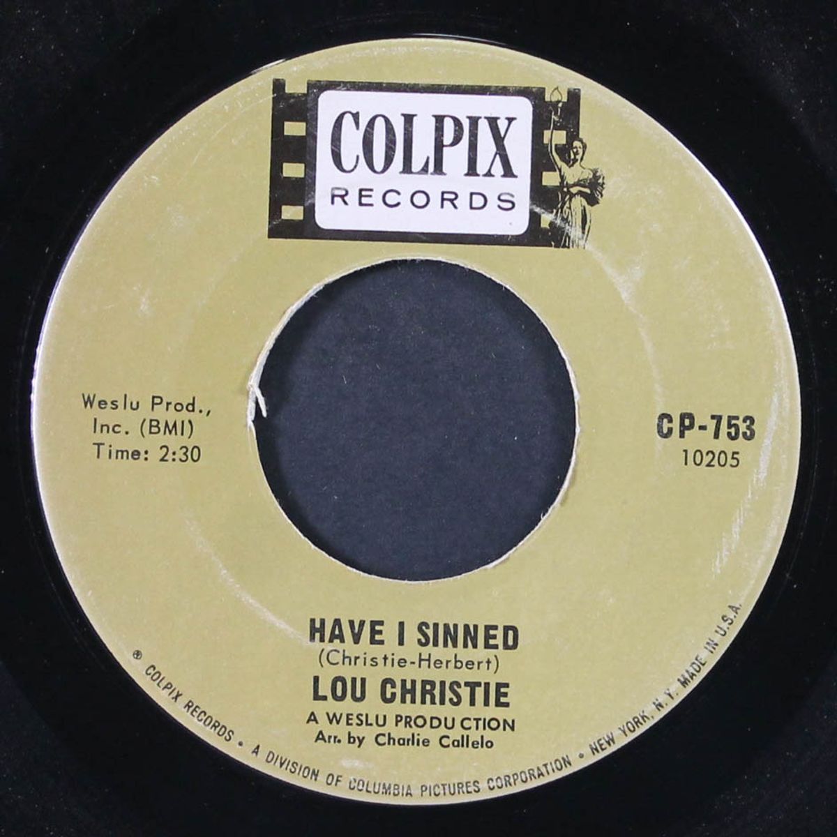 have i sinned by LOU CHRISTIE