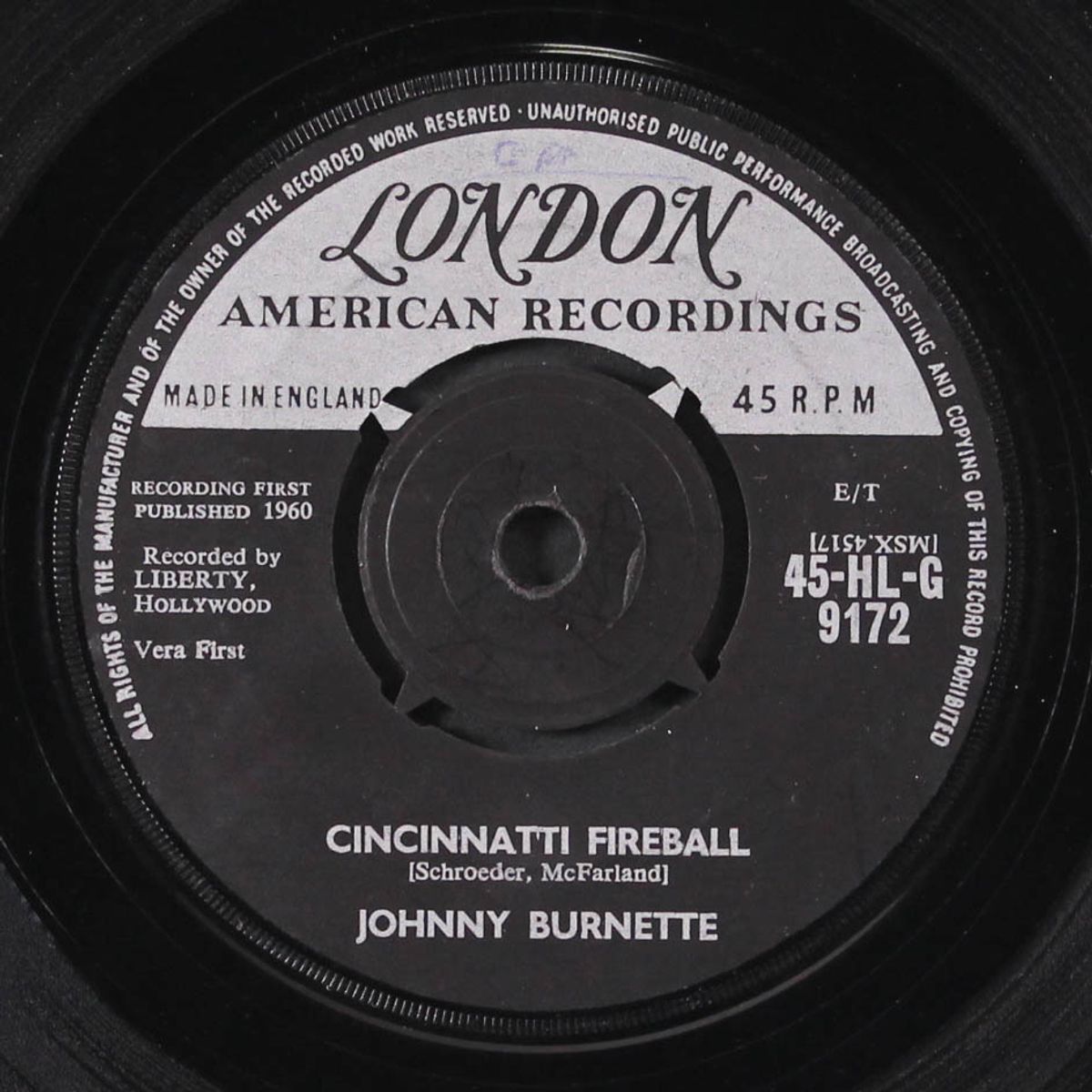 dreamin' / cincinatti fireball by JOHNNY BURNETTE