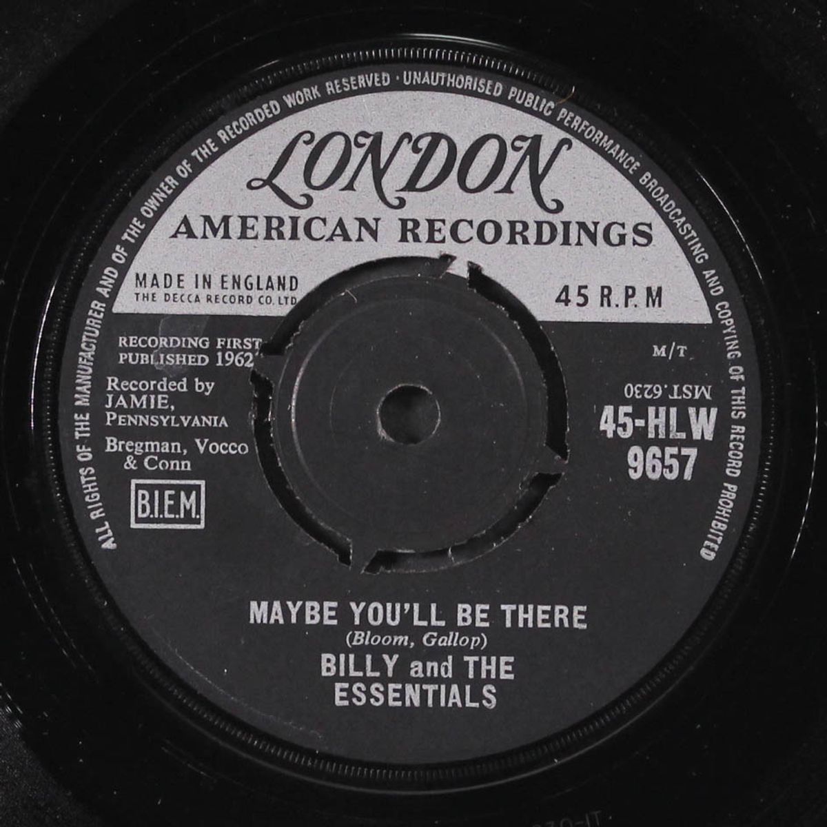 maybe you'll be there / over the weekend by BILLY & ESSENTIALS