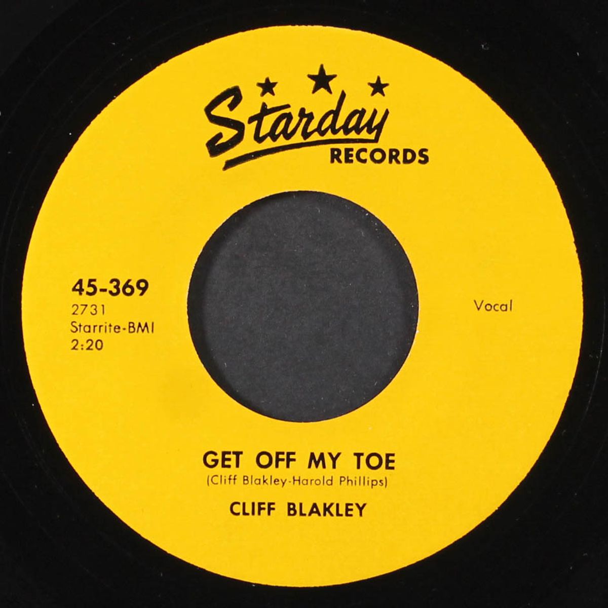 get off my toe / i'm not going steady anymore by CLIFF BLAKLEY