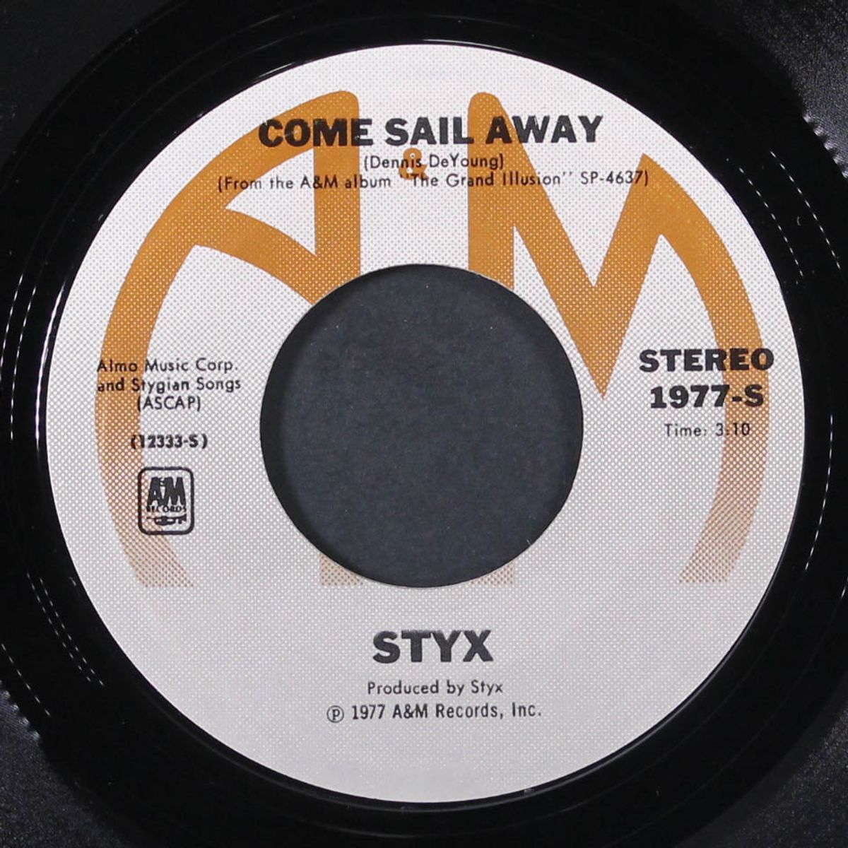 come sail away / put me on by STYX